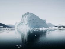 ice berg beside river