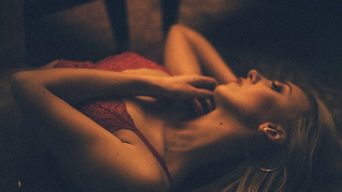 woman lying on floor