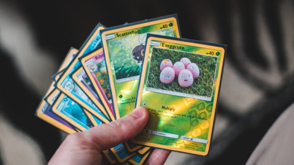 yellow green and red trading card