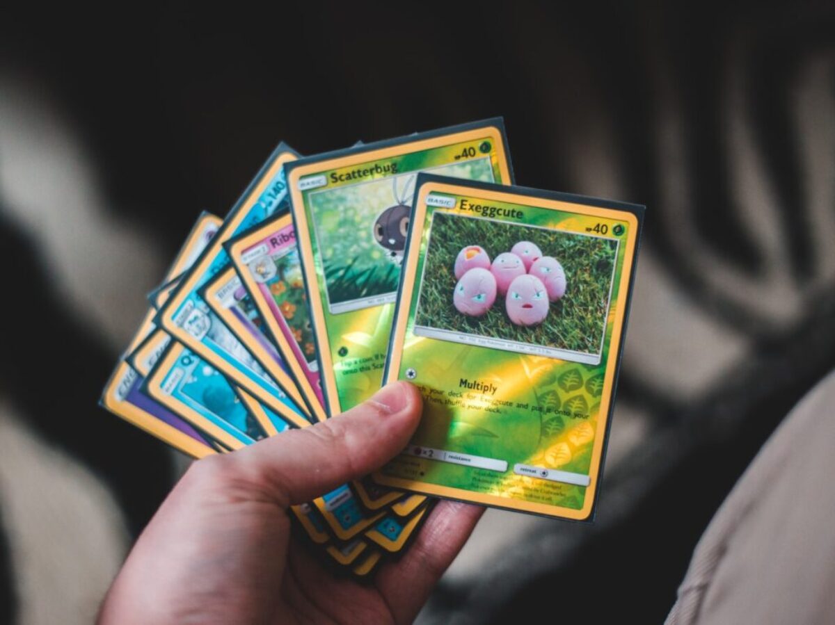 yellow green and red trading card