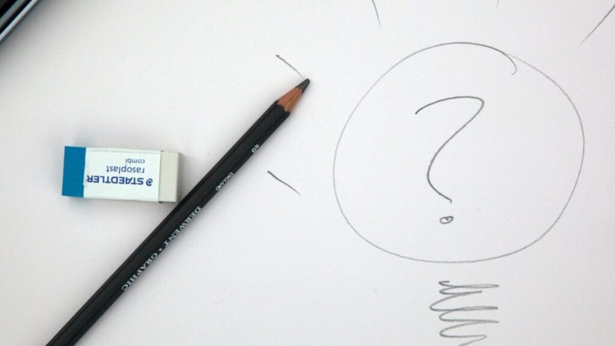black pencil on white printerpaper