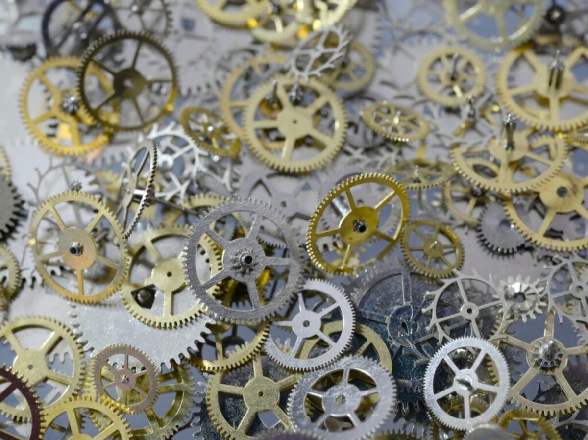 gold and silver studded accessory