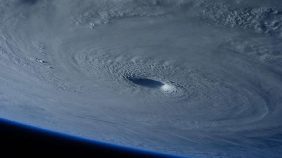 Hurricane as seen from space