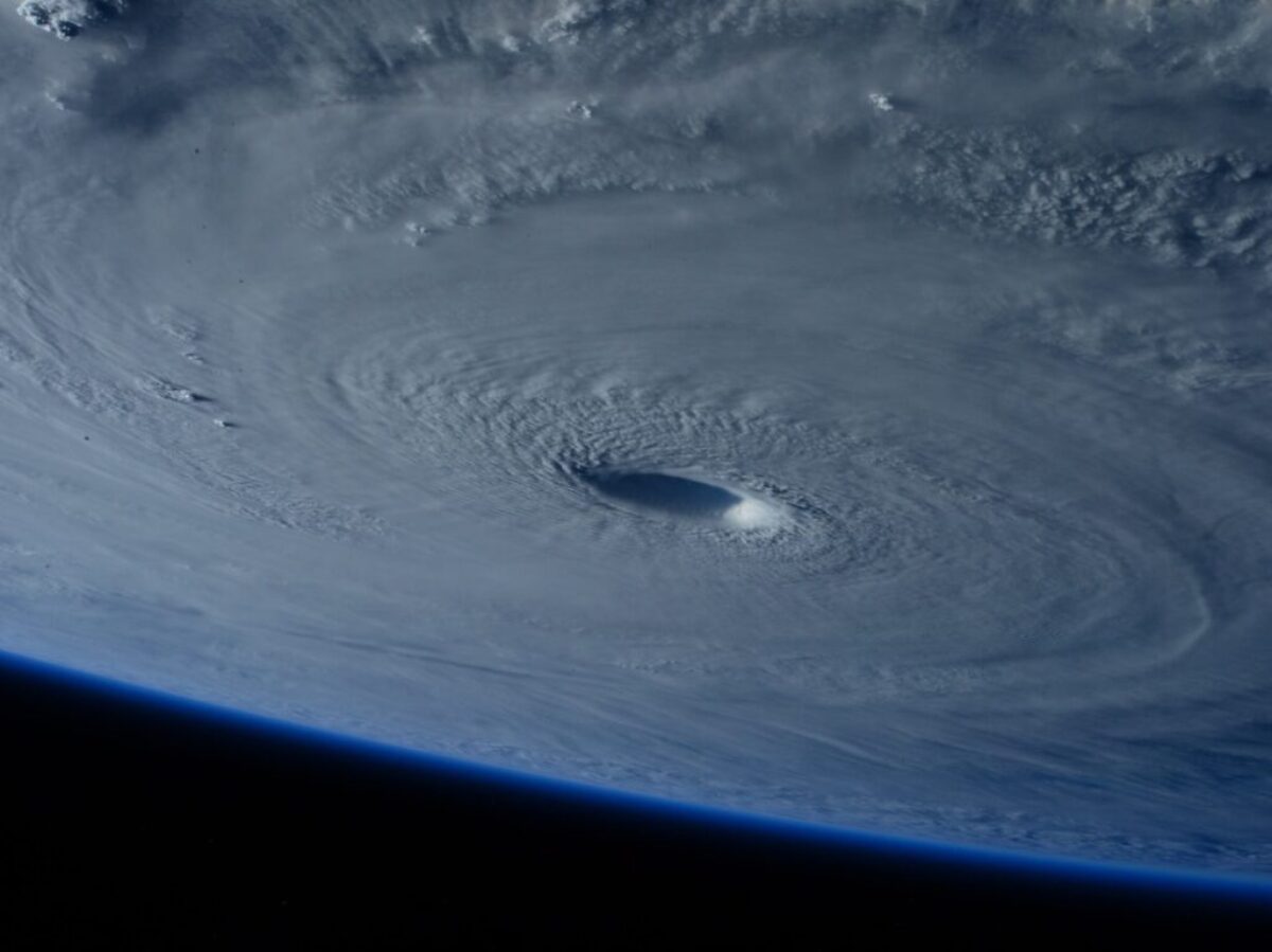 Hurricane as seen from space