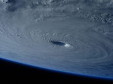Hurricane as seen from space