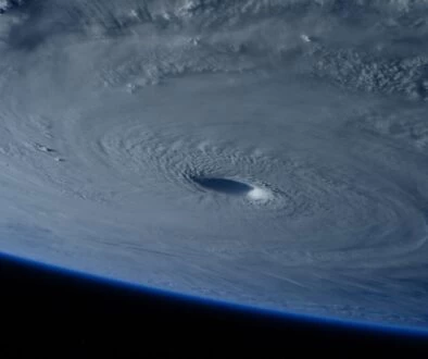 Hurricane as seen from space