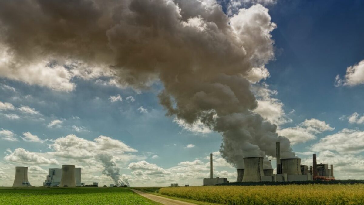 smoking factory during daytime