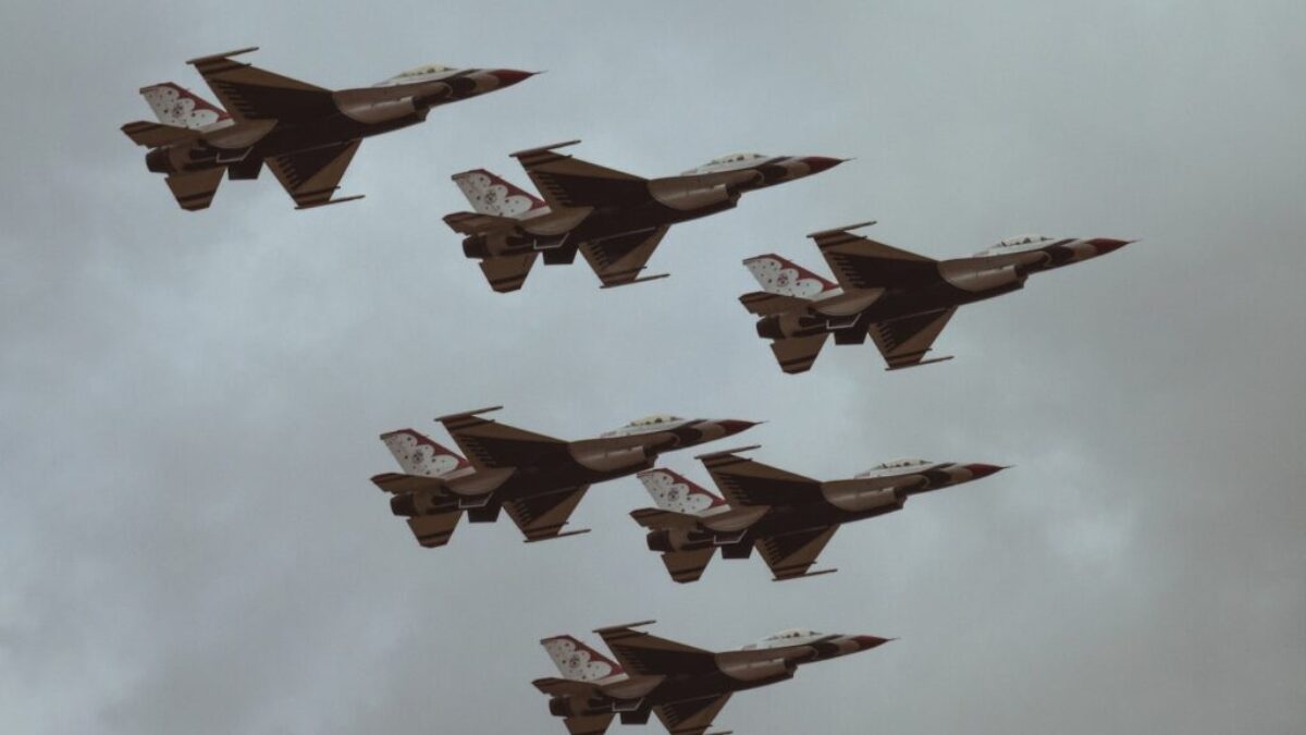 six fighter jets
