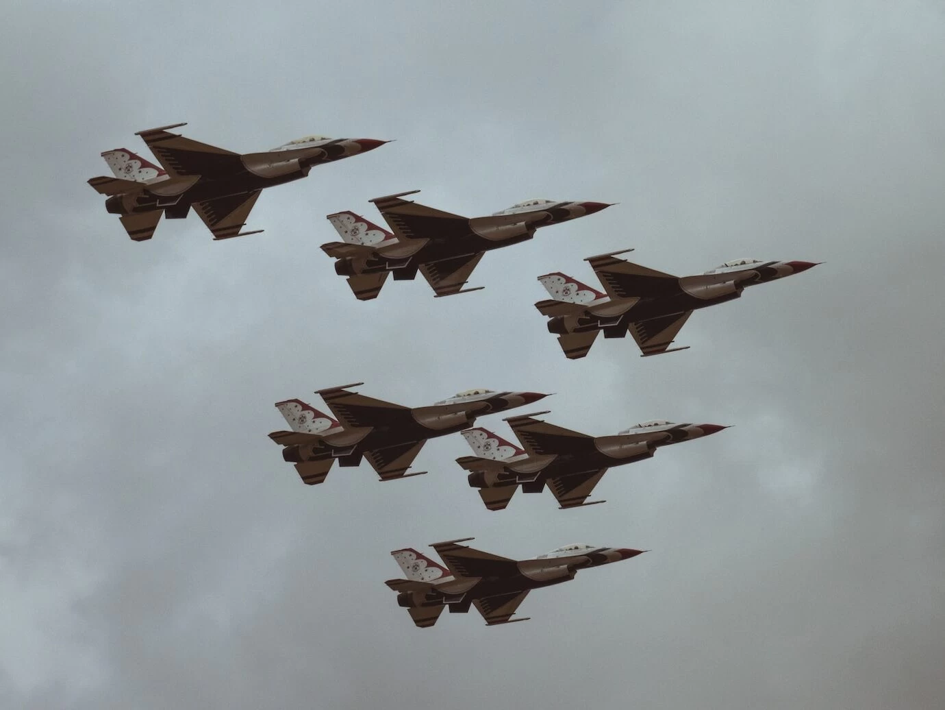 six fighter jets