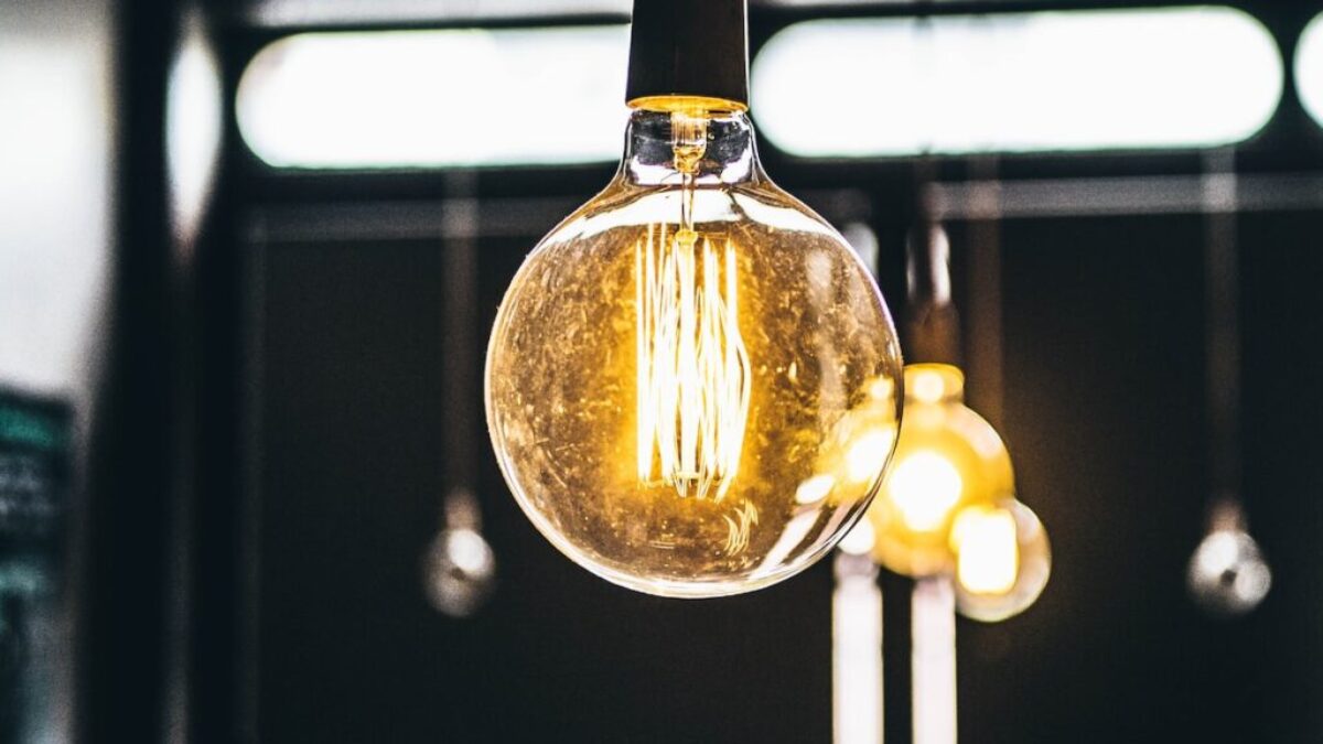 tilt shift lens photography of clear glass bulb
