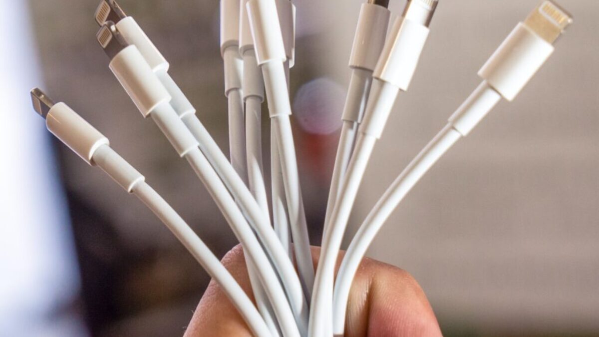 white 8 pin lightning cable