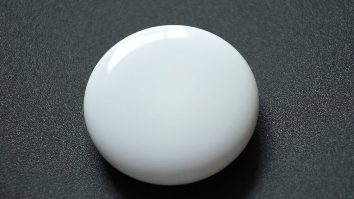 white egg on black textile