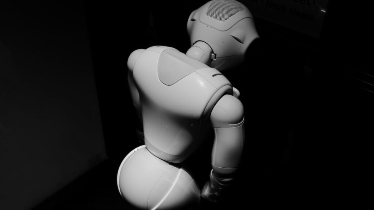 low-light photo of robot