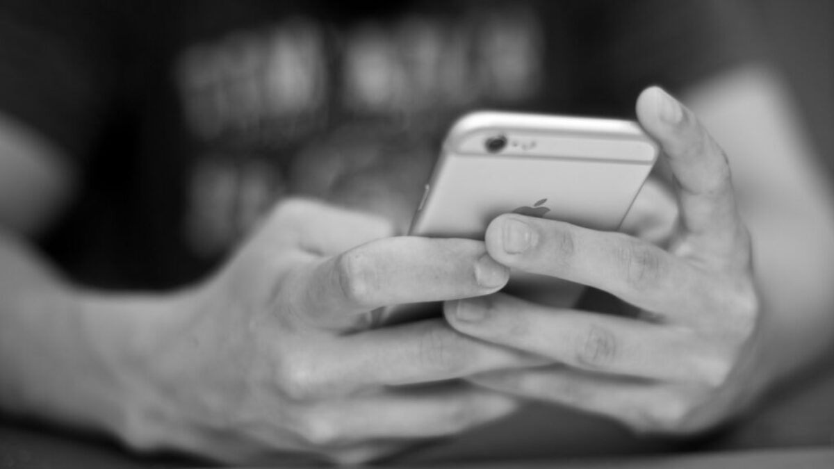 person holding iPhone
