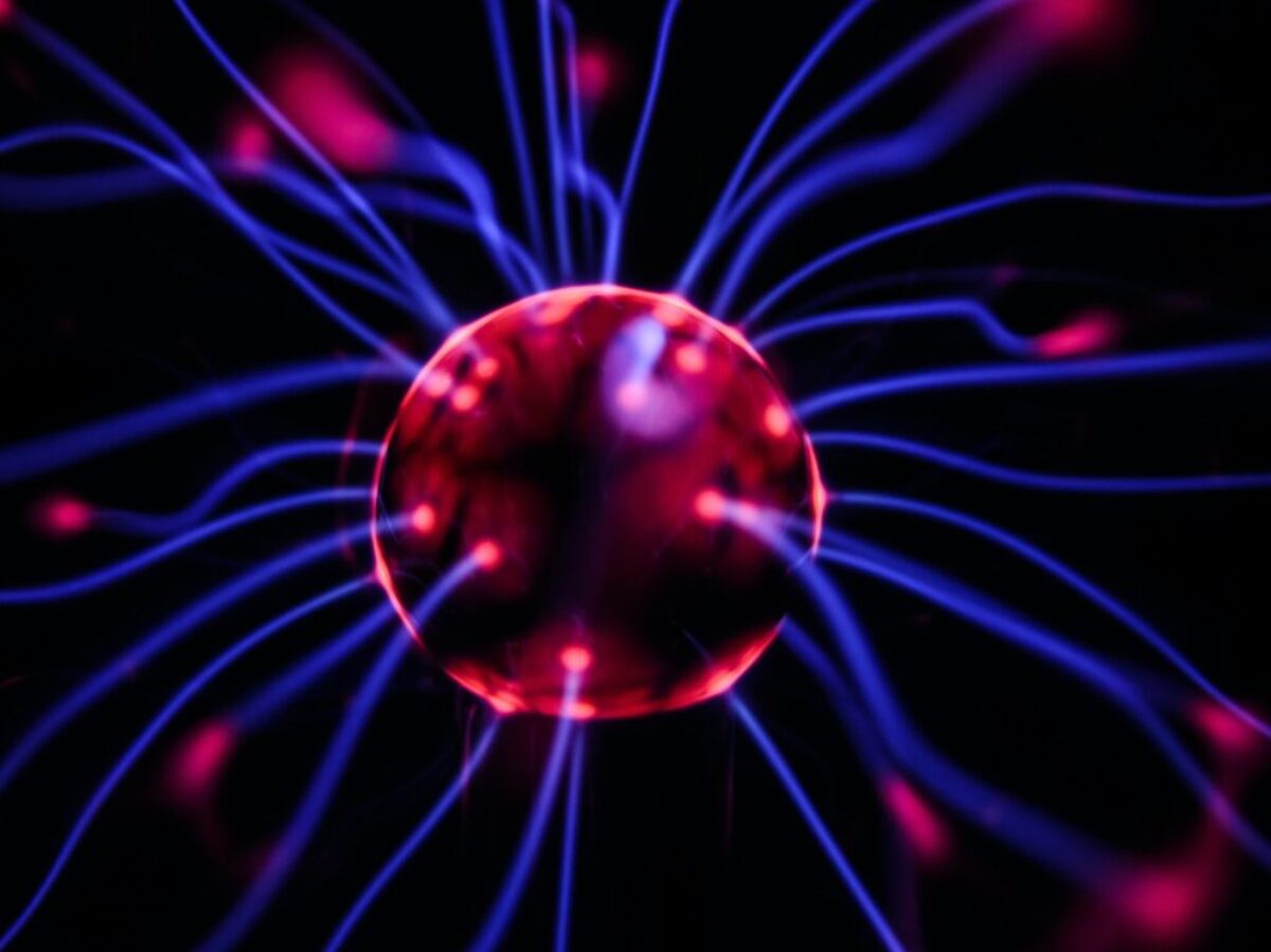 plasma ball digital wallpaper