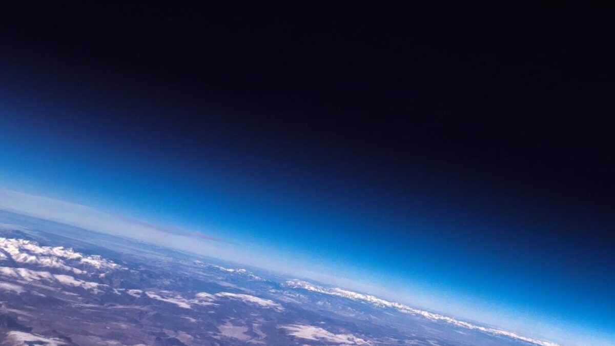 outer space photography of earth