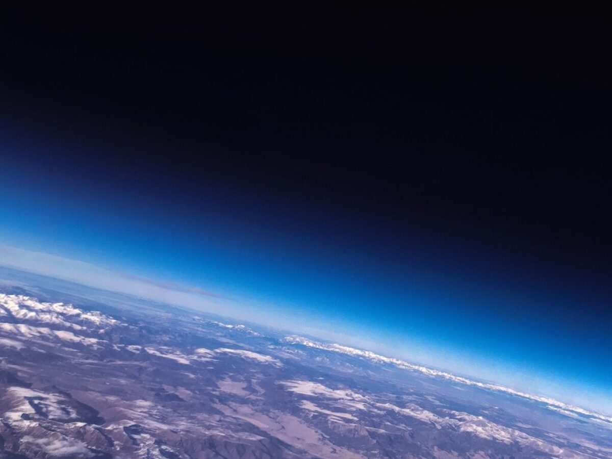outer space photography of earth