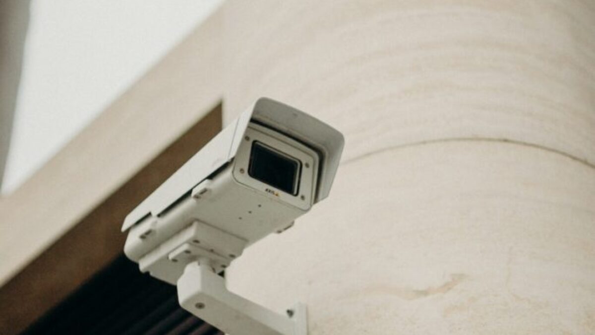 White Security Camera