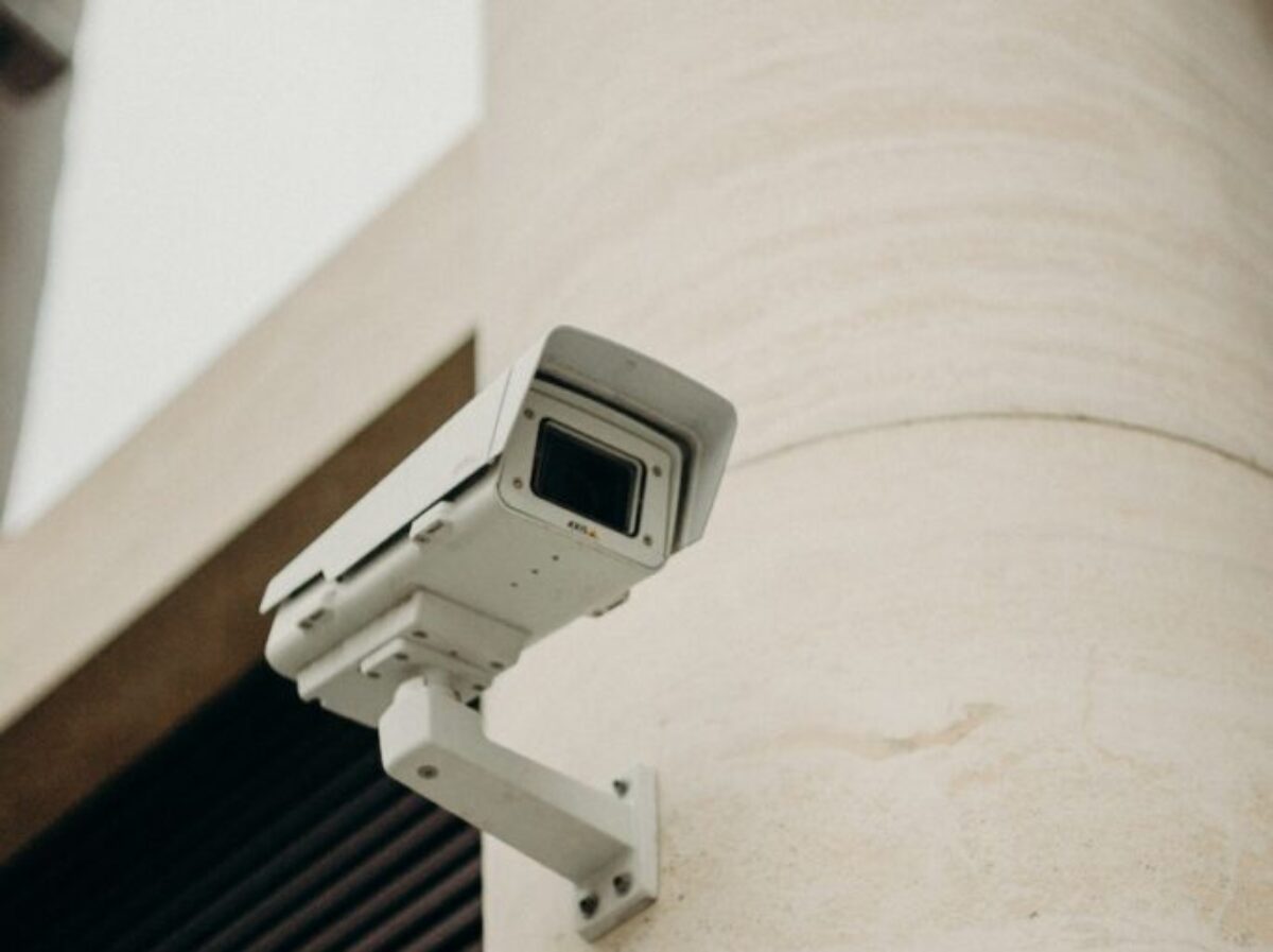 White Security Camera