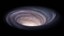 wormhole, black hole, galaxy