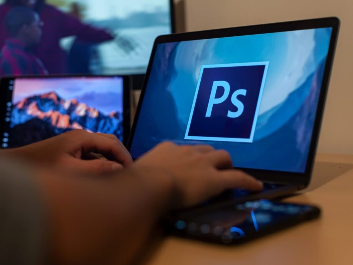 Close-Up Shot of a Person Using a Laptop