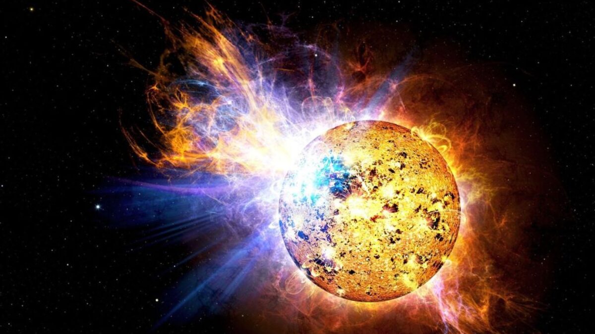 solar flare, flare, explosion
