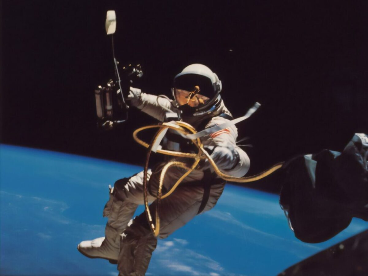 astronaut floating