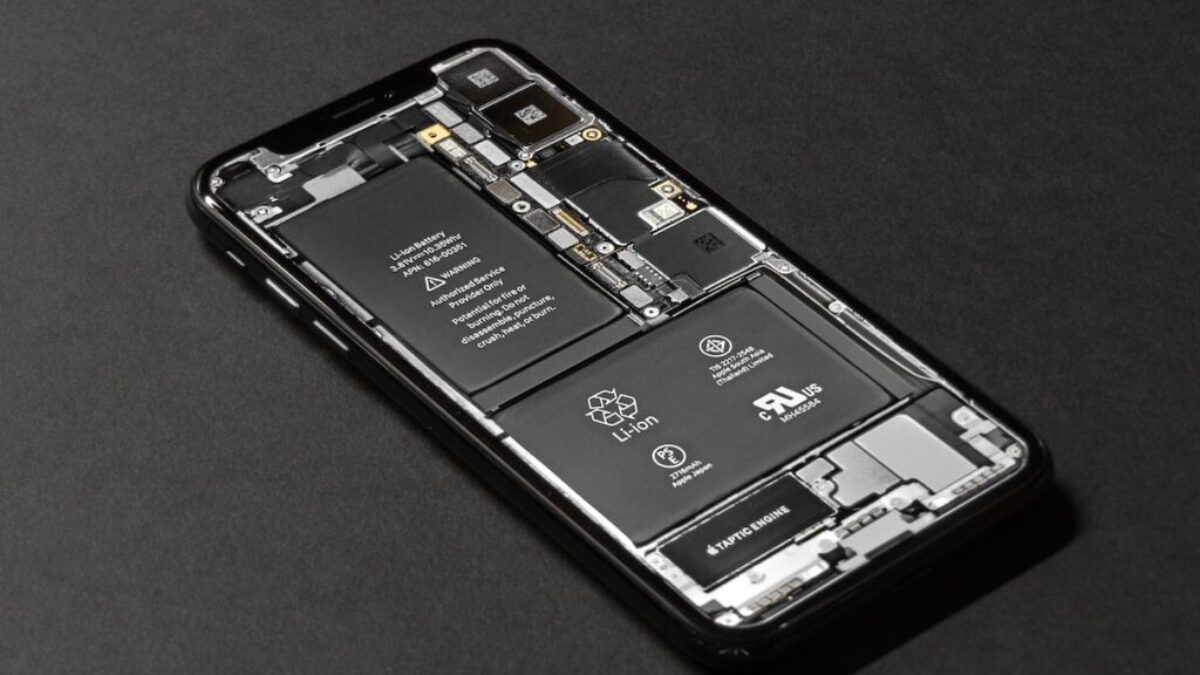 black smartphone