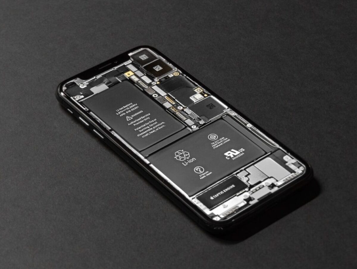 black smartphone