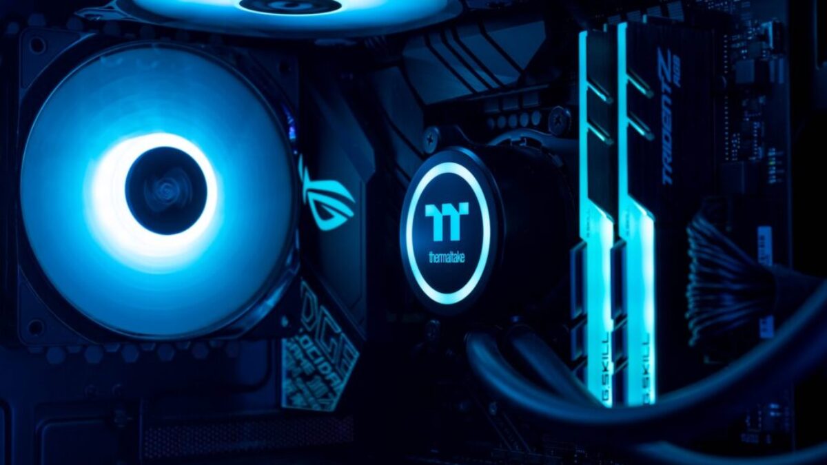 black and blue audio mixer