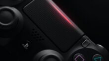 black Sony PS4 wireless controller
