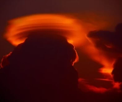 clouds, sky, sunset
