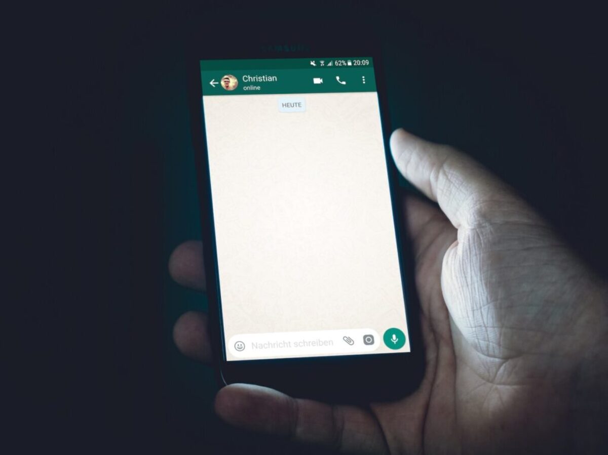 person holding smartphone