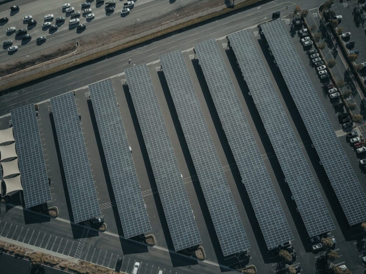 Aerial Photography of Solar Farm