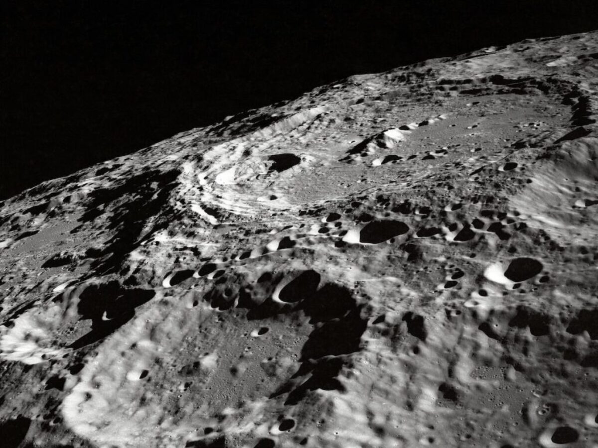 photo of moon surface