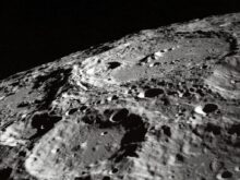 photo of moon surface