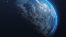 a view of the earth from space