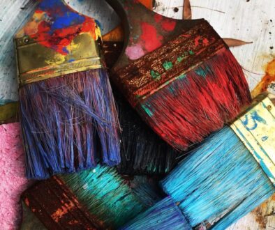assorted-color paintbrushes