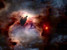 space probe, pioneer 10, gas mist