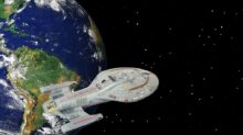 spaceship, earth, orbit