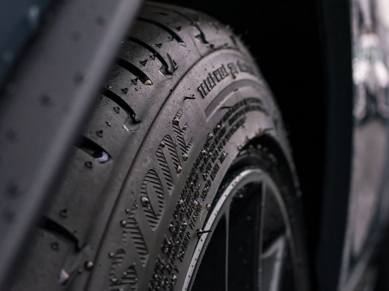 black and gray wheel with tire
