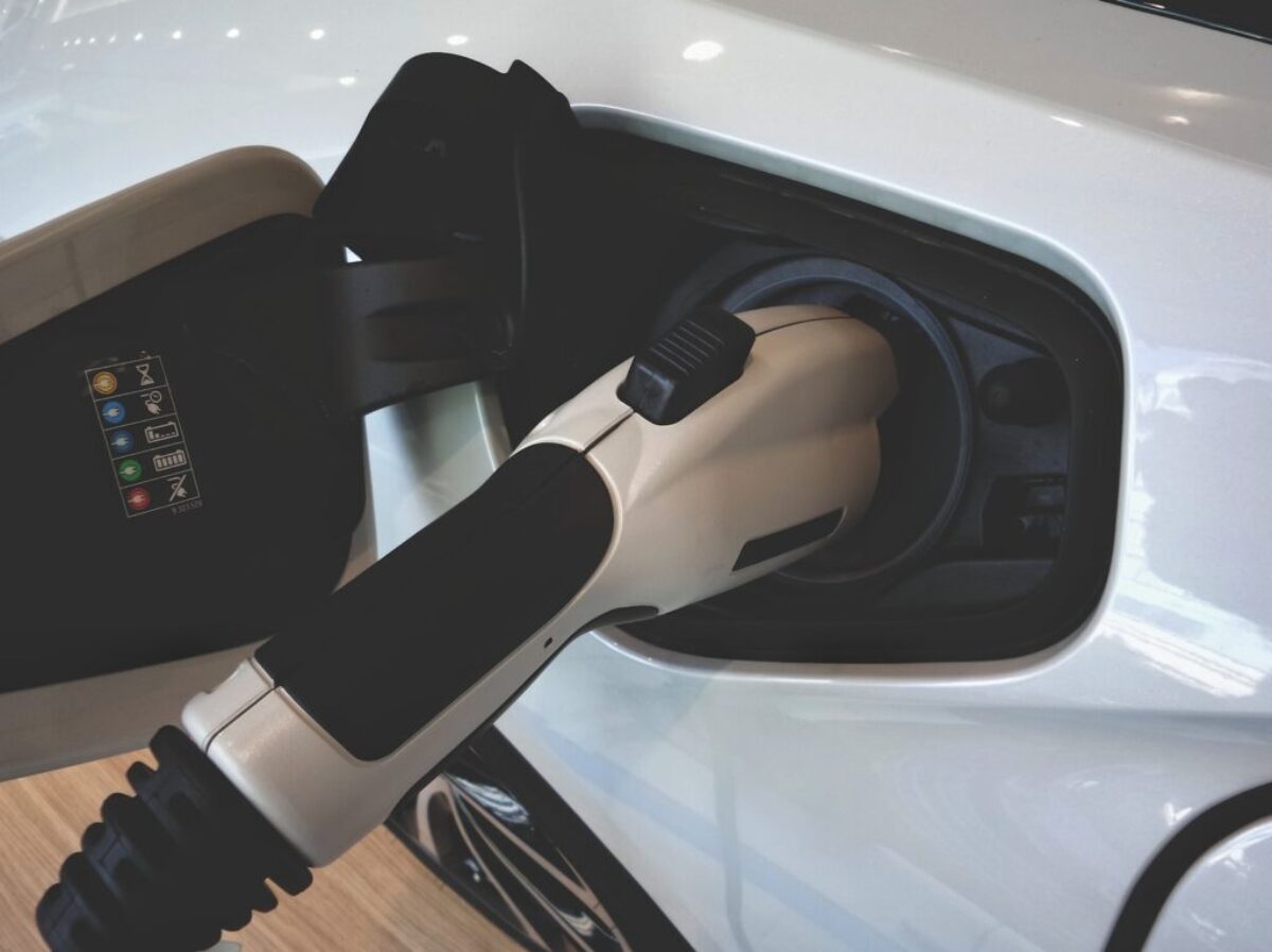 black and white car door