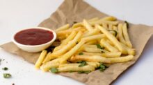 fries and ketchup