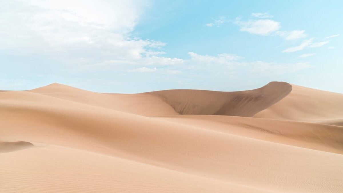 landscape photography of desert