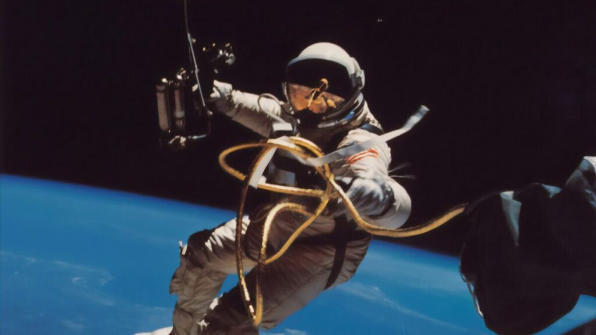 astronaut floating