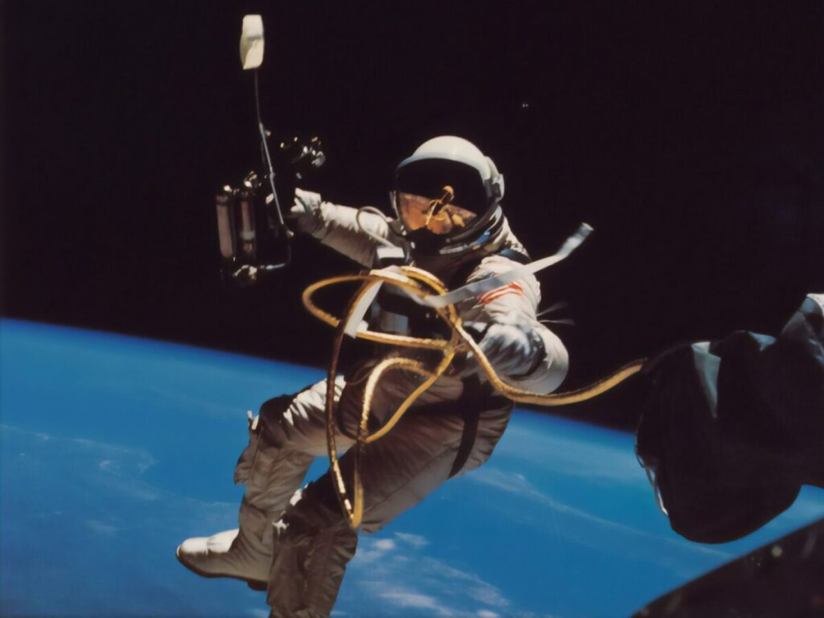 astronaut floating