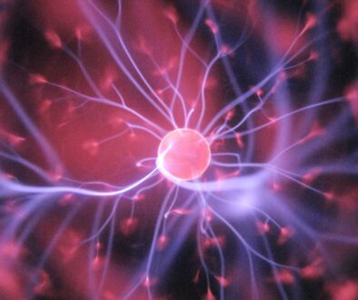 purple and pink plasma ball