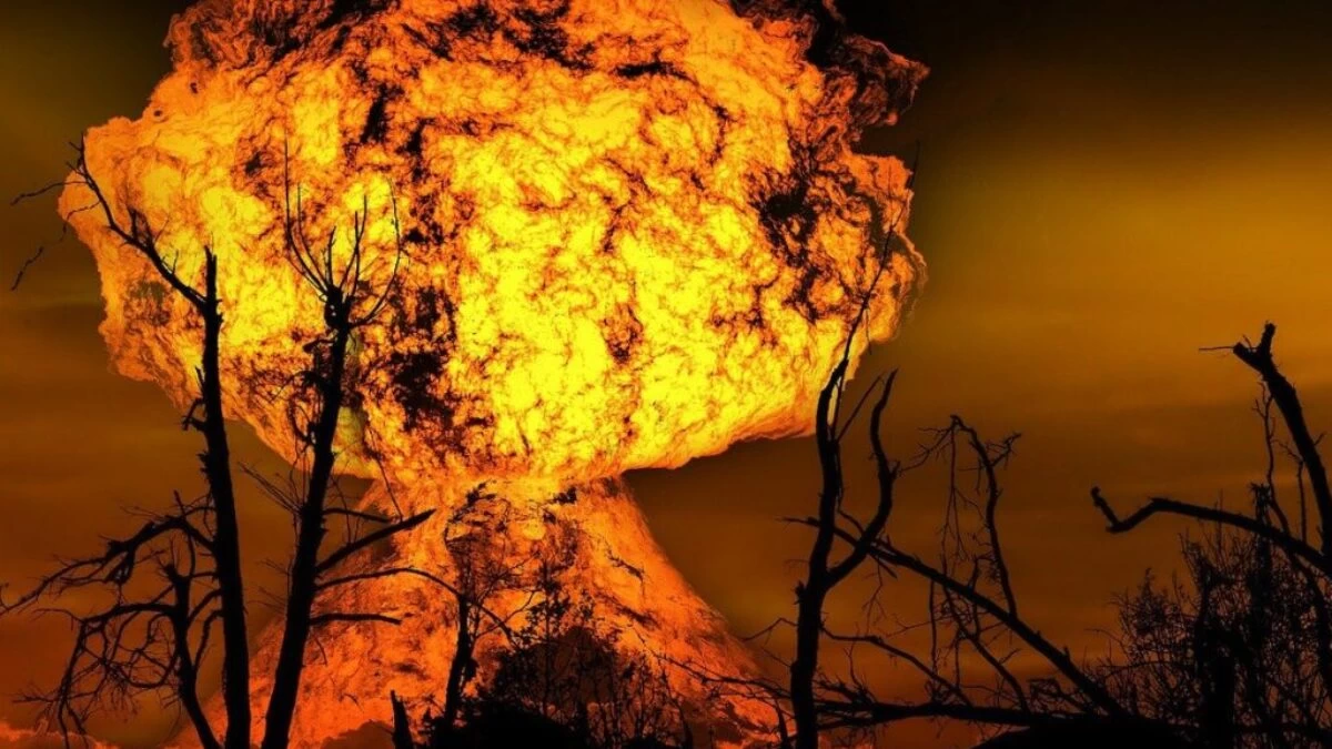 explosion, fire, forest