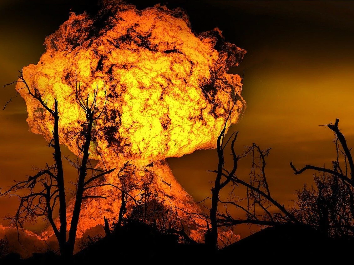 explosion, fire, forest