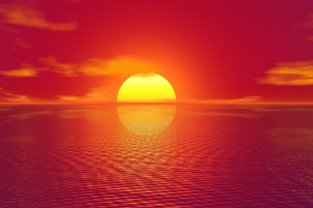 Photo by TheDigitalArtist - Techsvět sunset, sea, horizon